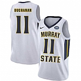 Murray State Racers 11 Shaq Buchanan White College Basketball Jersey Dzhi,baseball caps,new era cap wholesale,wholesale hats